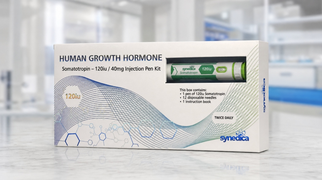 Synedica Human Growth Hormone (Somatropin) 120IU Pen